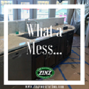 Renovations can get messy - Zinz Design in Youngstown, OH